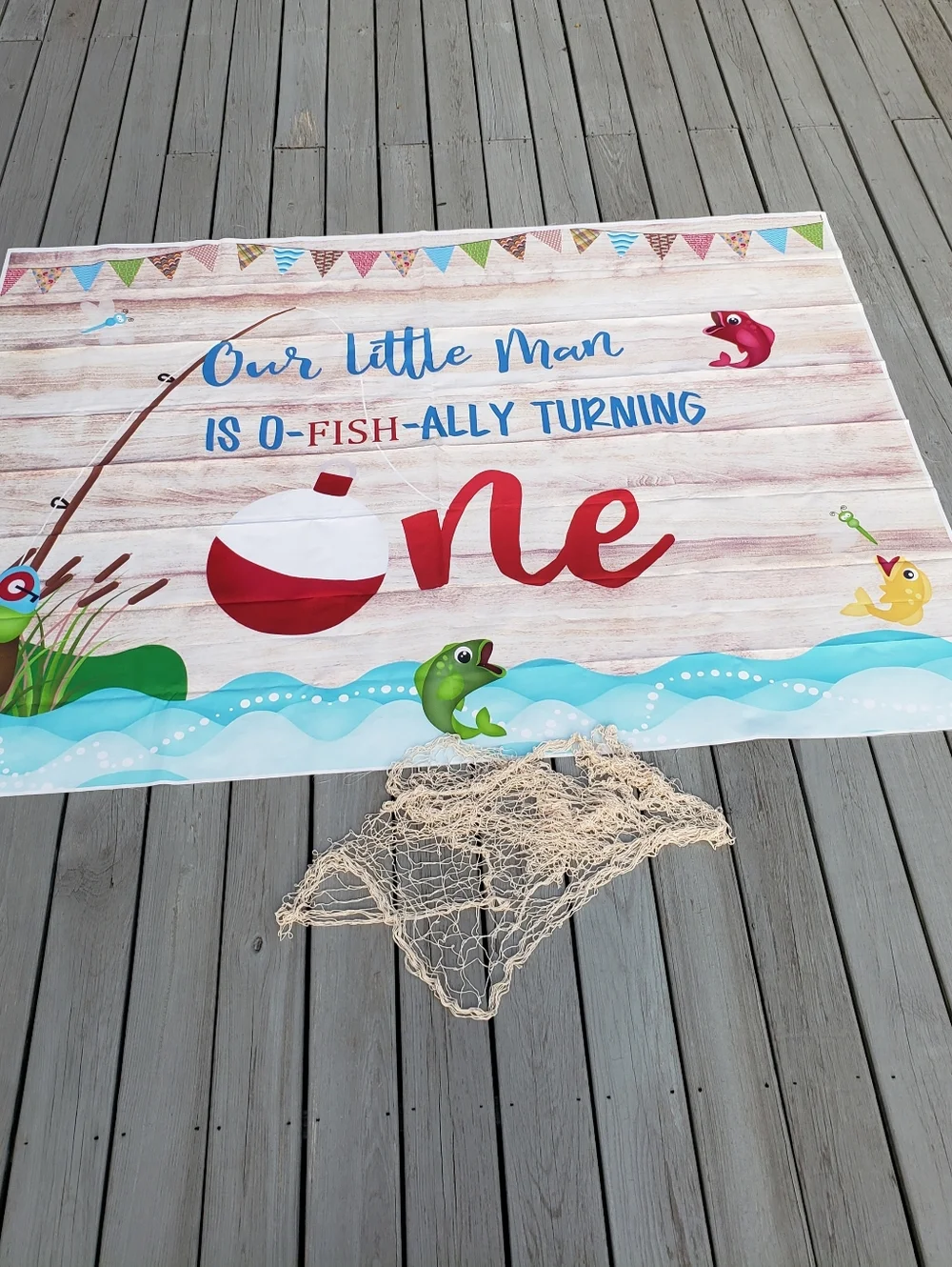1st Birthday Backdrop & Fish Net Bundle 59.5